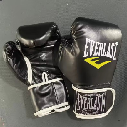 Guantes de boxeo profesionales de 6/8/10 oz, guantes de entrenamiento de PU grueso para Muay Thai Sanda MMA, accesorios de entrenamiento de boxeo