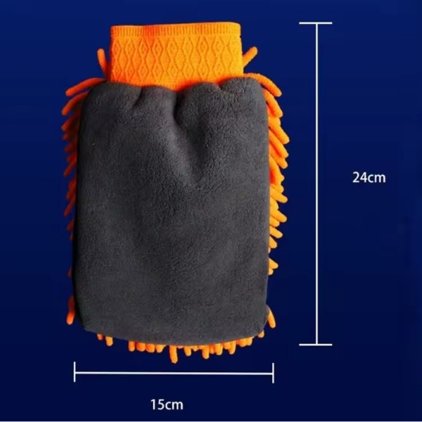 Guantes de chenilla de microfibra impermeables para lavado de coches, manopla gruesa para limpieza de coches 1 PZ