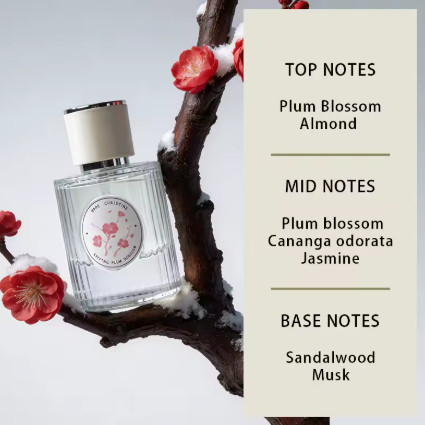 HOPE CHRISTINE Perfume Oriental de Flor de Ciruelo 50ML para Mujer, Encanto Chino Clásico, Fragancia Floral Elegante