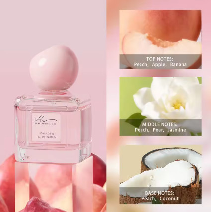 HOPE CHRISTINE Perfume Peach Eau De Parfum para Mujer 50ML, Larga Duración, Elegante Regalo para Cumpleaños y Día de San Valentín