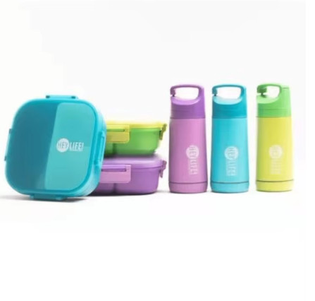 Juego De Lonchera Con Utiles Escolares Para Transportar Comida Ideal Para El Trabajo La Escuela Vacaciones Camping Almacenamiento De Comida
