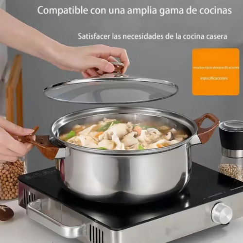 juego de ollas y sartenes con hervidor para uso doméstico 11 PZ