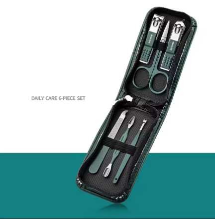 Juego de tijeras de uñas para hombre y mujer, cortaúñas especial de gama alta para el hogar, herramientas de belleza de manicura, 6 piezas portátiles para el hogar