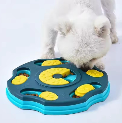 Juguetes de rompecabezas para perros, comedero lento interactivo, aumenta el coeficiente intelectual del cachorro, dispensador de comida, tazón antideslizante para comer lentamente