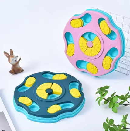 Juguetes de rompecabezas para perros, comedero lento interactivo, aumenta el coeficiente intelectual del cachorro, dispensador de comida, tazón antideslizante para comer lentamente
