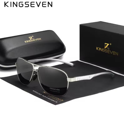 KINGSEVEN gafas de sol polarizadas de aluminio para hombre, lentes UV400 HD, protección ocular piloto, gafas fotocromáticas para mujer, gafas de visión nocturna