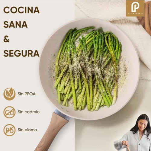 Kit Batería De Cocina Antiadherente Ollas 10 Piezas