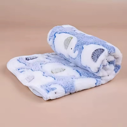 Manta suave y acogedora de elefante de dibujos animados para perros y gatos, manta de franela para cachorros y gatitos, tamaño Universal, regalo de Navidad