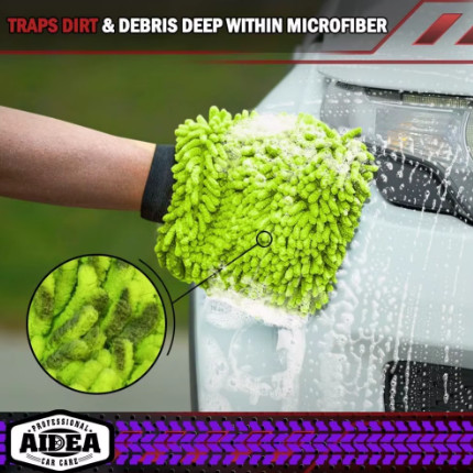 Microfibra para limpieza de coches y bicicletas eléctricas, juego de 1/2 piezas sin arañazos y sin pelusa, guantes de lavado de coches de microfibra de pelusa de alta calidad