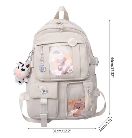 Mochila Escolar para Bachillerato | Mochila de Viaje Impermeable con Gran Capacidad para Portátil