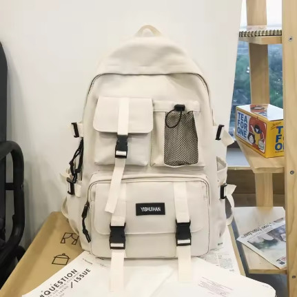 Mochila multifuncional para ordenador portátil para adolescentes, bolso escolar de lona fresco para mujer, mochilas para estudiantes de alta calidad, mochila escolar de moda