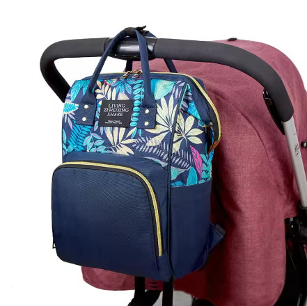Mochila para mamá, mochilas de hombro para mujer, gran capacidad, bolsas de lactancia para mamá y bebé, mochila estampada a la moda para mujer al aire libre