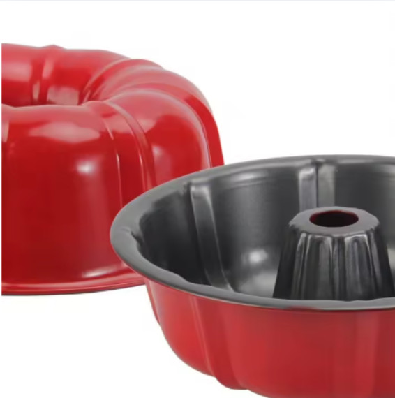 Molde Rojo Para Rosca, Pasteles. Antiadherente Para Hornear 26 cm