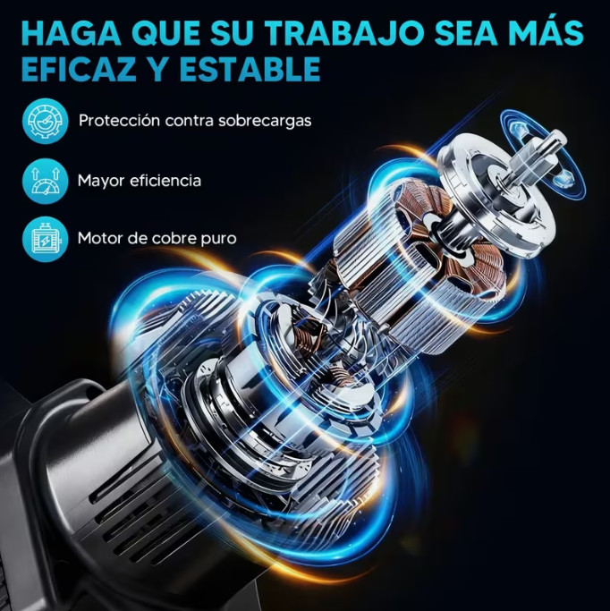 Motosierra eléctrica mini sin cable de 20V (Negro), 2 cadenas y guantes, motosierra eléctrica mini portátil de 6 pulgadas; Motosierra eléctrica