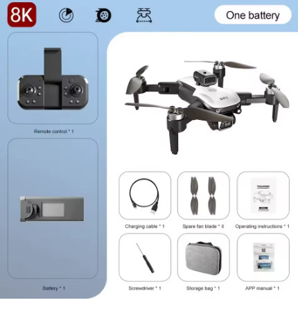 Nuevo Dron S2S 8K profesional HD Cámara Dual sin escobillas para evitar obstáculos fotografía aérea plegable Quadcopter juguetes regalos