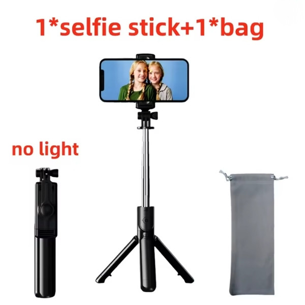 Nuevo trípode FGCLSY para cámara de smartphone, soporte con disparador Bluetooth y luz, soportes inalámbricos para palo selfie con soporte para teléfono