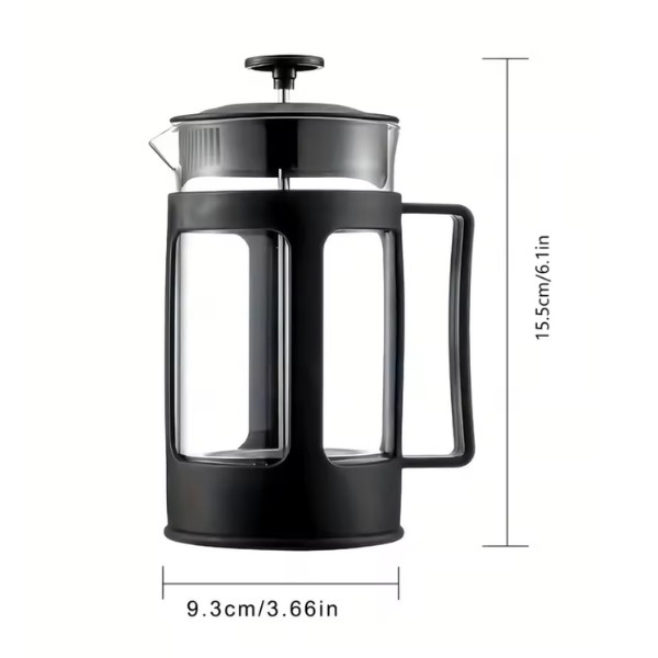 Olla de presión de filtro Francés para el hogar, taza de filtro de electrodomésticos, cafetera de presión de vidrio