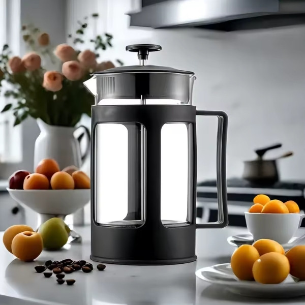 Olla de presión de filtro Francés para el hogar, taza de filtro de electrodomésticos, cafetera de presión de vidrio