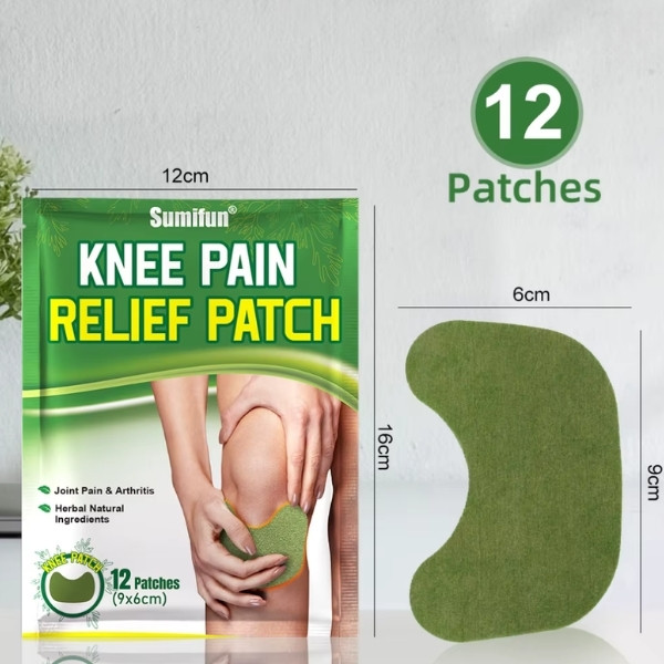 Parches analgésicos de rodilla Sumifun, pegatina de autocalentamiento de ajenjo, yeso para aliviar el dolor de artritis reumatoide muscular articular