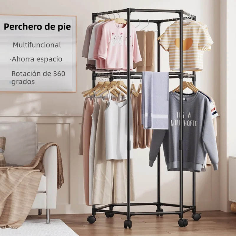 Perchero de Pie Hexagonal Giro