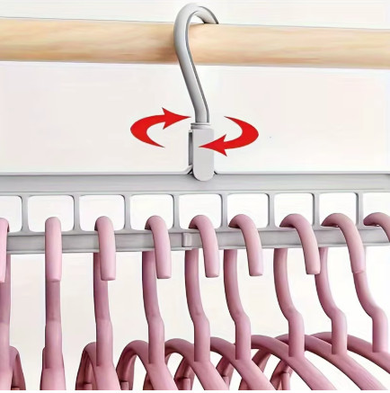 Perchero mágico giratorio de 9 orificios, tendedero plegable horizontal y vertical de doble uso, multifuncional de 9 orificios para uso doméstico