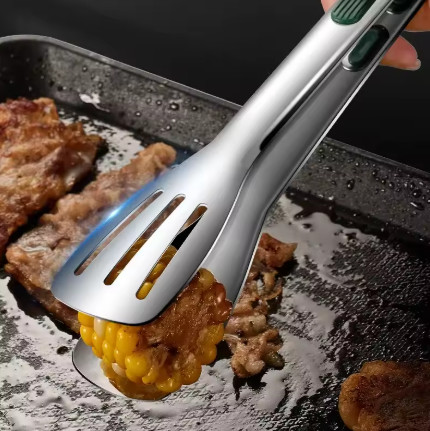 Pinzas antideslizantes de acero inoxidable para alimentos, Clip para carne, ensalada, pan, parrilla para barbacoa, abrazadera para Buffet, herramientas de cocina.