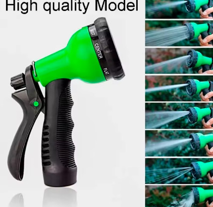 Pistola de Agua de Jardín de Alta Presión con 8 Modos, Boquilla para Manguera, Rociador de Agua para Lavado de Autos y Jardín, Herramienta de Riego