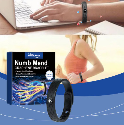 Pulsera de terapia de energía South Moon, brazalete ajustable para aliviar el dolor de artritis, adormecimiento de manos, antifatiga, mejora la circulación