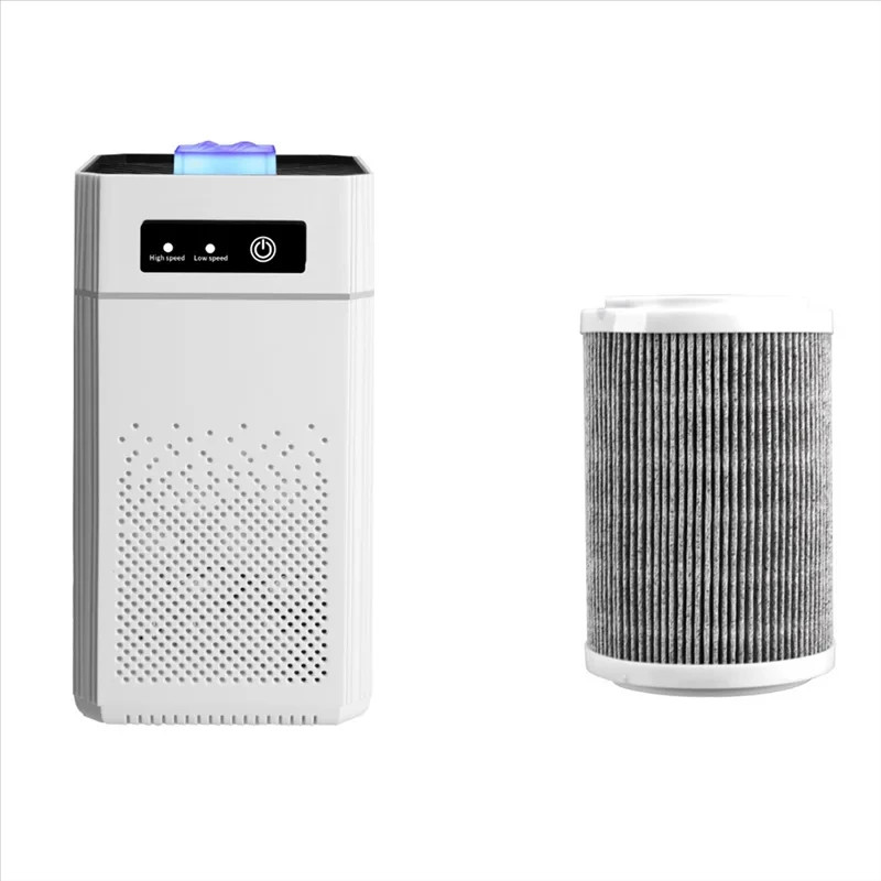 Purificador de aire HOMEFISH, purificador de aire portátil USB con filtro de olores y humo para aromaterapia, con filtro reemplazable para el hogar, coche y cocina