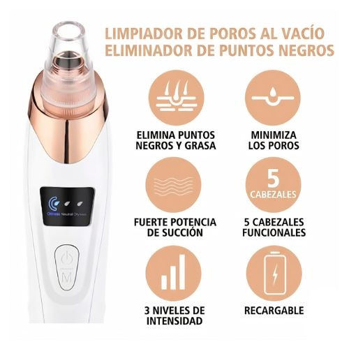 Removedor de Puntos Negros Recargable y Portátil