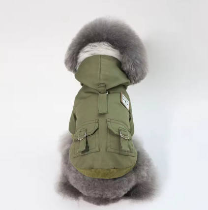 Ropa para perros y mascotas de alta calidad, chaqueta gruesa de algodón para invierno, abrigo, disfraces, sudaderas con capucha, ropa para cachorros pequeños, ropa para gatos 2021