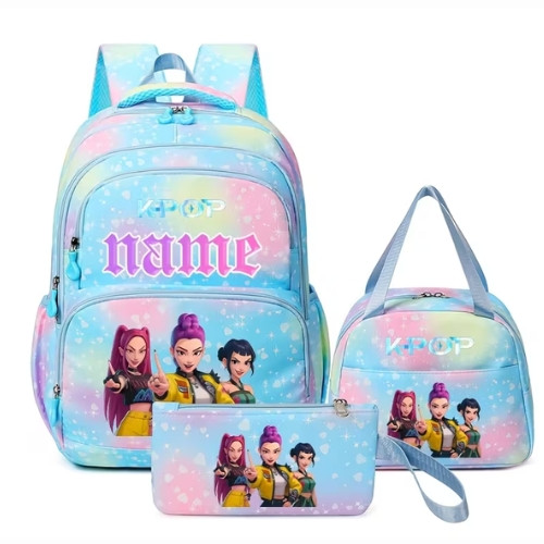 Set de  Mochila Casual de Gran Capacidad, 3 PZ, Material Oxford Duradero, Diseño Ligero y Plegable, Cierre de Cremallera Multifuncional, Correas Ajustables