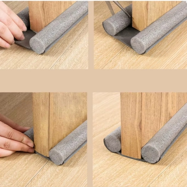 Tapón de tira de sellado inferior de puerta Flexible, protector de burlete para puerta, bloqueador de polvo y viento, tapón sellador, sello de puerta