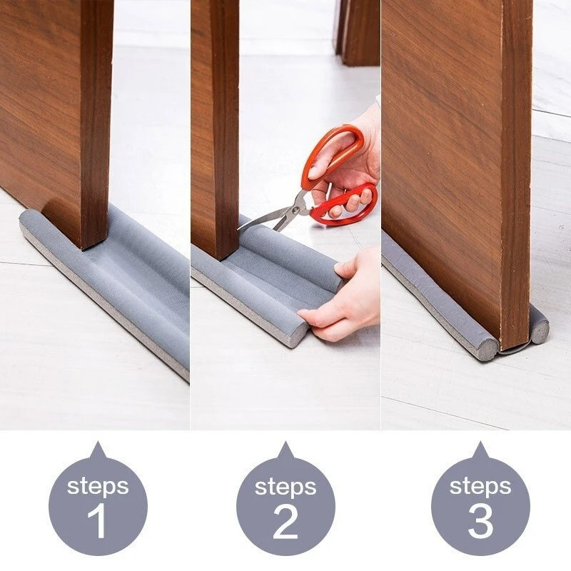 Tope Flexible debajo de la puerta, antipolvo