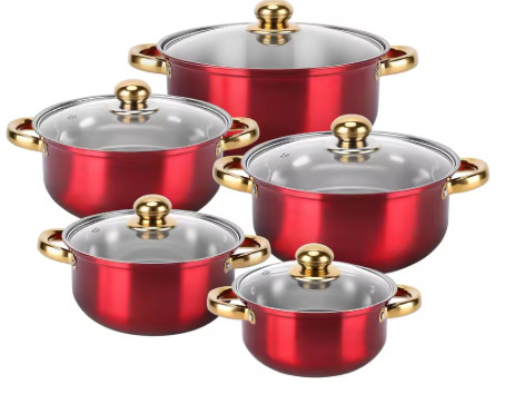 Juego de Ollas de Cocina de 5 Piezas, Acero Inoxidable con Tapa de Vidrio, Multiusos 1 vendido(s) 100K+ artículos similares vendidos  1 vendido(s)
