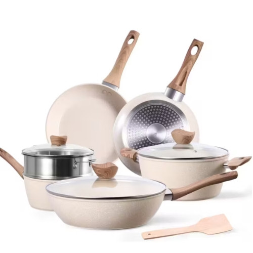 Kit Batería De Cocina Antiadherente Ollas 10 Piezas