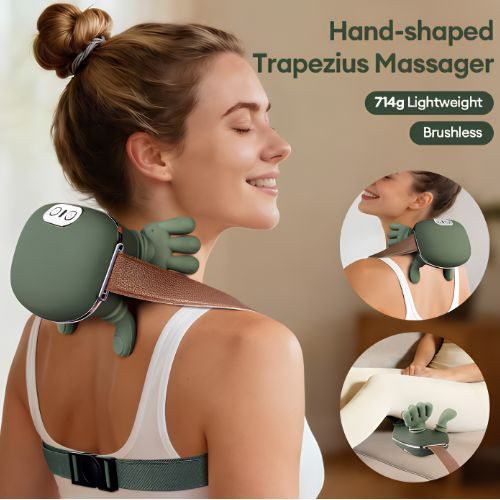 Masajeador biónico 4D para dedos, cuello y hombros, inalámbrico