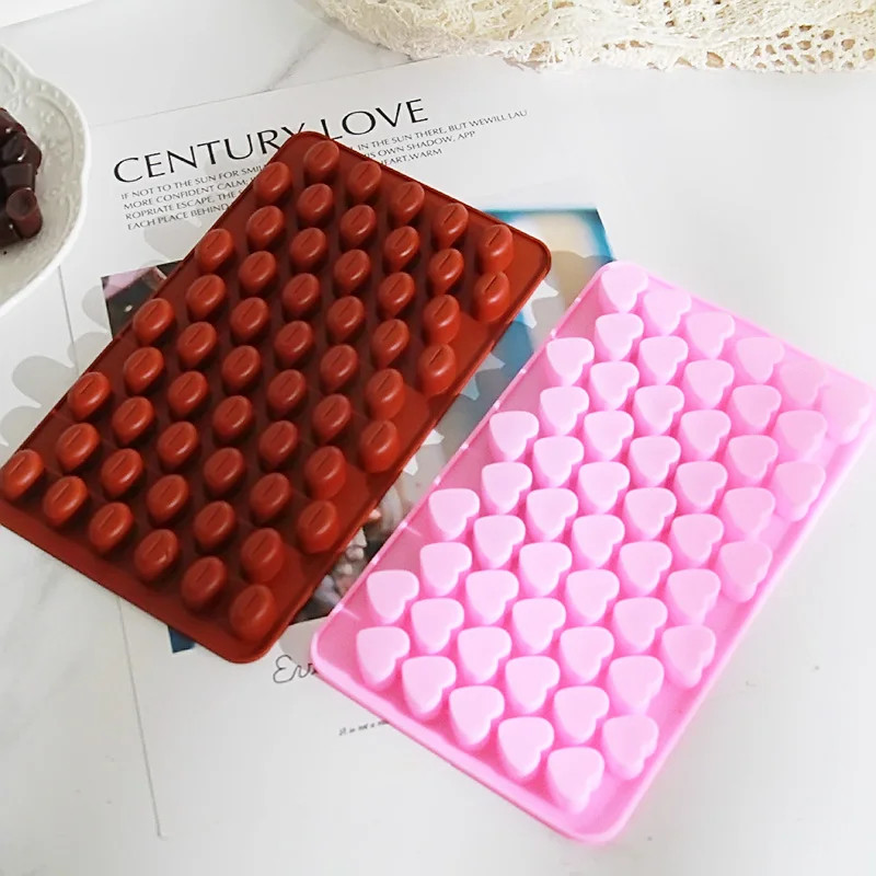 Molde de silicona de 55 rejillas para Chocolate, grado alimenticio