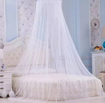 Mosquitera colgante, cúpula de princesa, cubierta de cama plegable, red colgante a prueba de moscas, tienda protectora para cama, mosquitera para suelo, tienda de cama