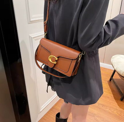 Nuevo bolso de nicho para mujer, textura premium, color sólido, simple y versátil, bolso cuadrado pequeño, bolso de hombro con múltiples compartimentos para ir al trabajo.