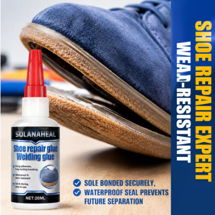 Pegamento para Reparación de Calzado, Adhesivo Impermeable y Resistente al Desgaste para Zapatillas y Calzado