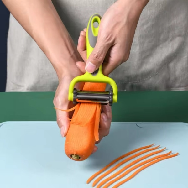 Pelador rotativo 3 en 1, ralladores de repollo para frutas y verduras, rebanador para ensalada, rallador multifunción de cocina