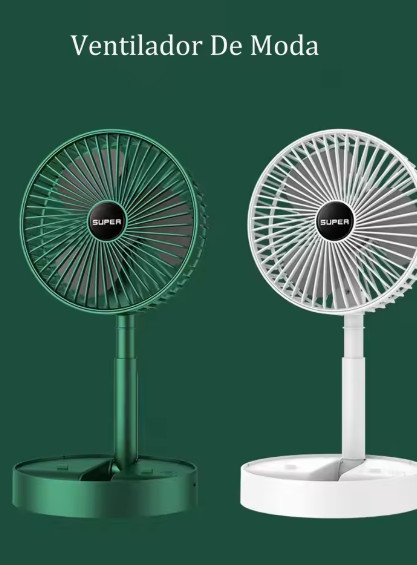 Pequeno ventilador de escritorio pequeno ventilador plegable Oficina de sonido ligero USB recargable ventilador telescopico de escritorio domestico