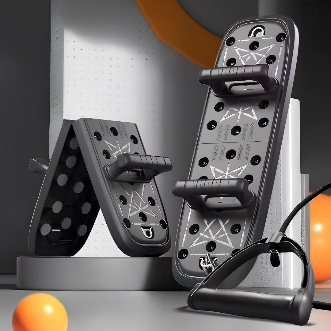 Tabla de flexiones plegable, ejercitador muscular antideslizante