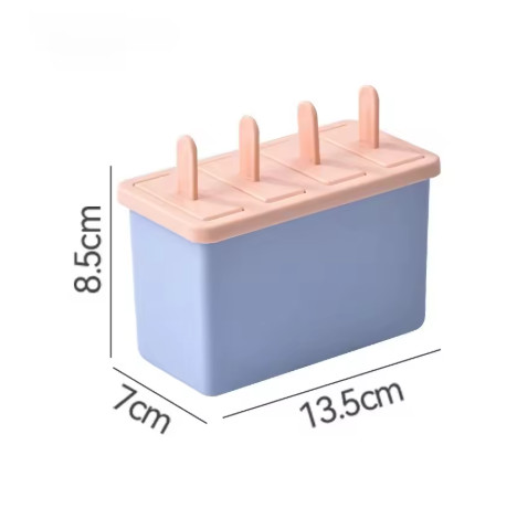Molde para paletas/sorbentes, paletas domésticas de calidad alimentaria, caja de hielo congelada, herramientas abrasivas con tapa, artefacto de helado casero