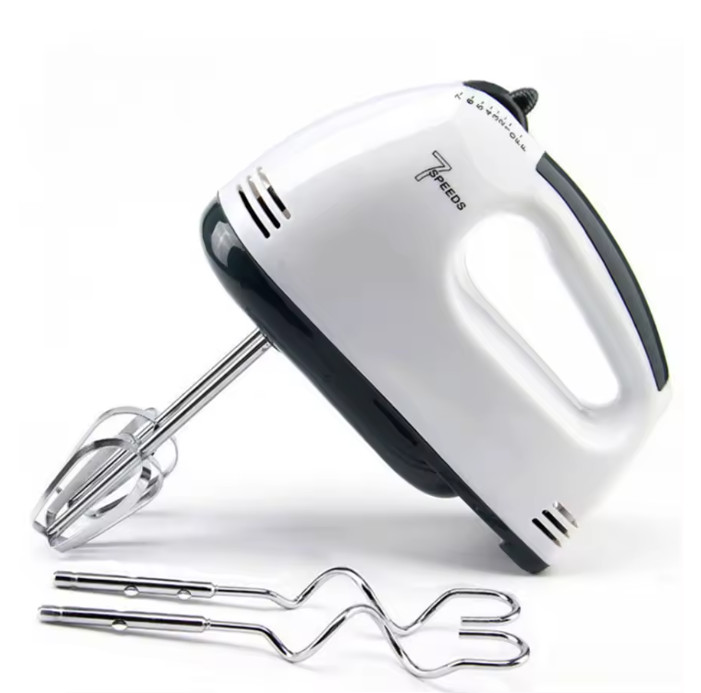 Mezcladora manual eléctrica de 7 velocidades, mezcladora automática portátil para mezclar huevos, crema y masa de pastelería