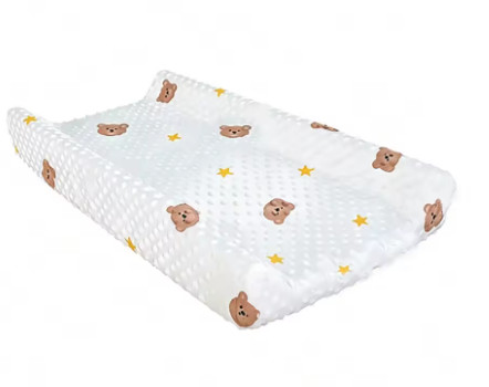 1 almohadilla para cambiar pañales de bebé, material ultra suave 3D, estampado de animales lindos, lavable y duradero, adecuado para recién nacidos, cunas, cochecitos y uso en viaj