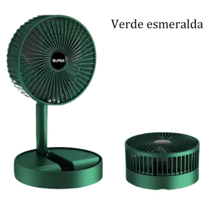 Pequeno ventilador de escritorio pequeno ventilador plegable Oficina de sonido ligero USB recargable ventilador telescopico de escritorio domestico