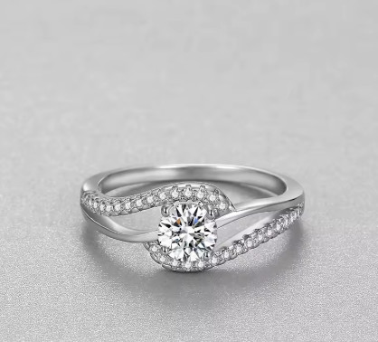 Nuevo Anillo de Plata de Ley 925 con circonita 5A brillante para mujer, joyería de boda, abalorio de compromiso, regalo de moda para fiesta, anillo de alta calidad