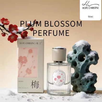 HOPE CHRISTINE Perfume Oriental de Flor de Ciruelo 50ML para Mujer, Encanto Chino Clásico, Fragancia Floral Elegante
